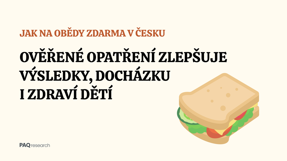 Obědy zdarma mají prokazatelné výsledky. Ukazujeme, jak systém nastavit v Česku