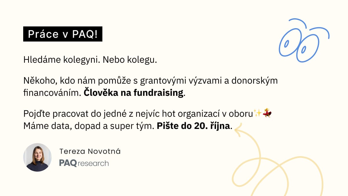 Hledáme fundraising člověka (part-time)