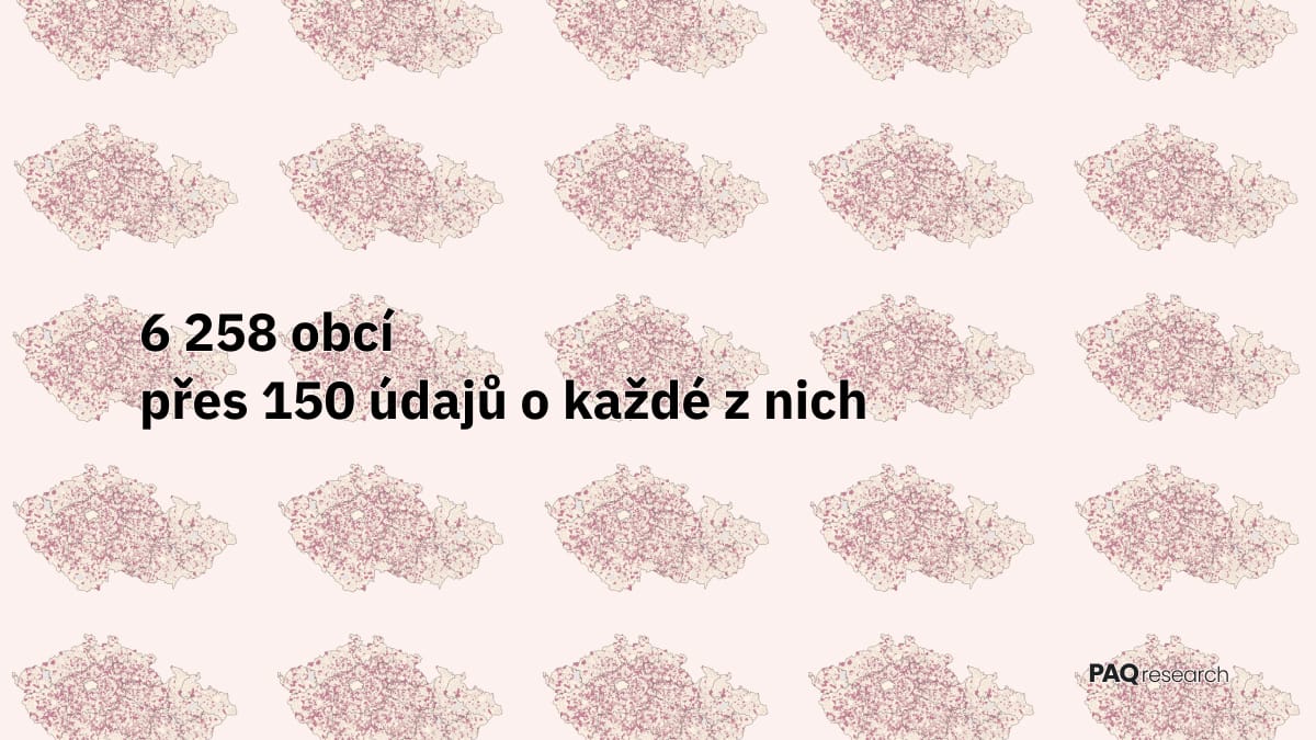 V každé třetí obci vybírali z jediné kandidátky. DataPAQ nově zobrazuje přes 150 údajů o obcích